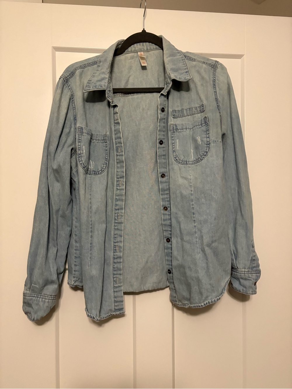 Xhilaration Light Blue Denim Shirt Jacket